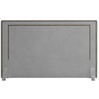 Cabeceira Cama Box Queen 160 Cm P05 Berlim Veludo Cinza - Lya