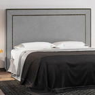 Cabeceira Cama Box Queen 160 Cm P05 Berlim Veludo Cinza - Lya