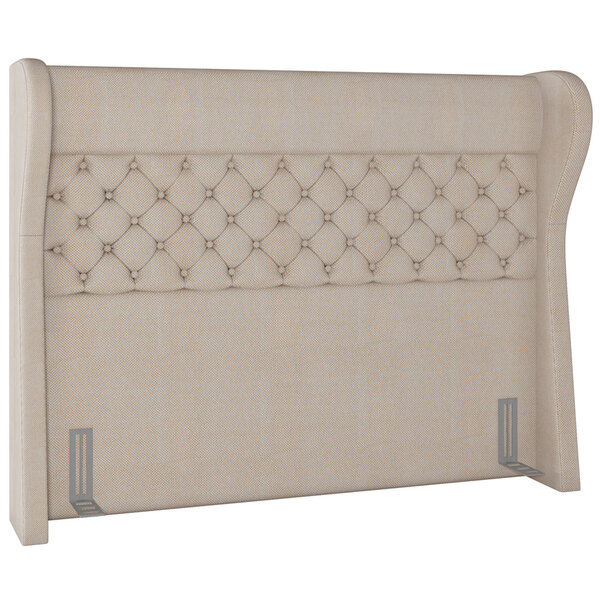 Cabeceira Cama Box Queen 160 Cm P05 Madrid Linho Creme - Lyam