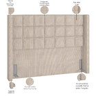 Cabeceira Cama Box Queen 160 Cm P05 Paris Linho Creme - Lyam