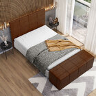 Cabeceira Cama Box Queen 160 Cm Roma W01 Couríssimo Marrom -