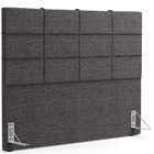 Cabeceira Cama Box Queen 160 Cm Roma W01 Linho Cinza Escuro -