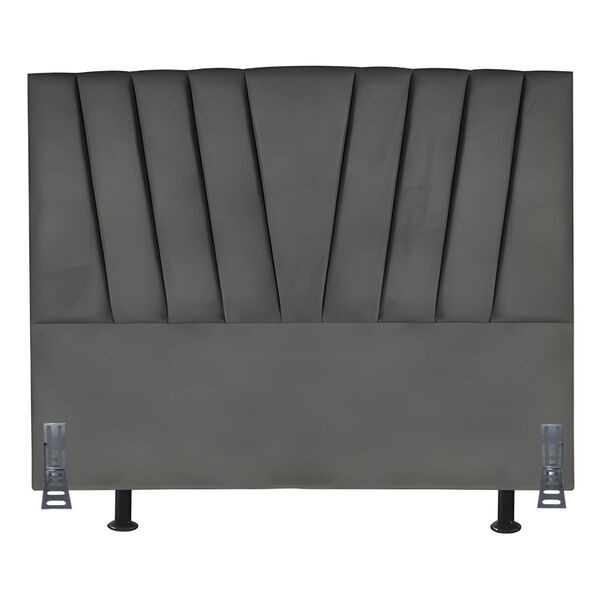 Cabeceira Cama Box Queen 160 Cm Safira Em Corino Com Frame Ci