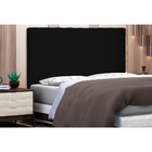 Cabeceira Cama Box Queen 160 Cm Trevelin Suede Preto - Nexta
