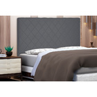 Cabeceira Cama Box Queen 160 Cm Trevelin Veludo Cinza - Nexta