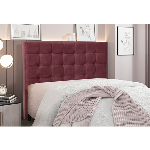 Cabeceira Cama Box Queen 160 Cm Verona Veludo S04 - D'rossi -