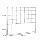 Cabeceira Cama Box Queen 160 Cm Verona Veludo S04 - D'rossi -