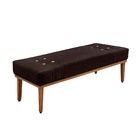 Cabeceira Cama Box Queen 160cm E Recamier Gênova Suede Café S