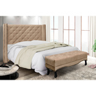 Cabeceira Cama Box Queen 160cm E Recamier Vicenza Suede S04 -