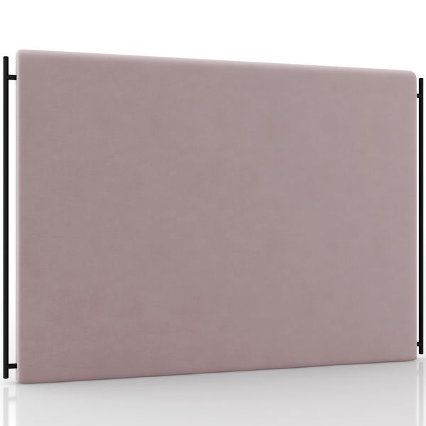 Cabeceira Cama Box Queen 160cm Estofada Goya P05 Veludo Rosê