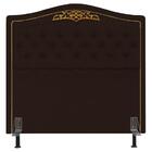 Cabeceira Cama Box Queen 160cm Marcheli Corano Marron Escuro