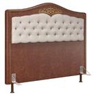 Cabeceira Cama Box Queen 160cm Marcheli Facto Marrom/bege