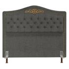 Cabeceira Cama Box Queen 160cm Marcheli Linho Grafite