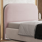 Cabeceira Cama Box Queen 160cm Orgânica Lanna W01 Bouclê Rosê