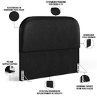 Cabeceira Cama Box Queen 160cm Orgânica Lanna W01 Couríssimo