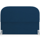 Cabeceira Cama Box Queen 160cm Orgânica Lanna W01 Suede Azul