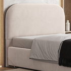 Cabeceira Cama Box Queen 160cm Orgânica Lanna W01 Suede Bege