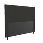 Cabeceira Cama Box Queen 160cm Stambul Suede Preto - Fdecor