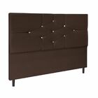 Cabeceira Cama Box Queen 160cm Virgínia Marrom