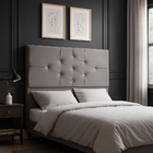 Cabeceira Cama Box Queen 195 Cm Camboriú Cinza