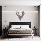 Cabeceira Cama Box Queen 8 Blocos Alce Couch Suede Liso Preto