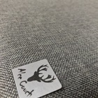 Cabeceira Cama Box Queen 8 Geométrico Alce Couch Linho Marrom