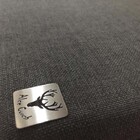 Cabeceira Cama Box Queen Bloco Único Alce Couch Linho Chumbo