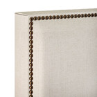 Cabeceira Cama Box Queen Com Tachas 160 Cm Vicenza L02 Linho