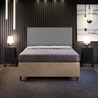 Cabeceira Cama Box Queen Com Tachas 160 Cm Vicenza L02 Suede