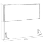 Cabeceira Cama Box Queen Com Tachas 160 Cm Vicenza L02 Suede