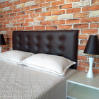 Cabeceira Cama Box Queen Durasi 15 Corino Marrom 160 X 60 Rbl