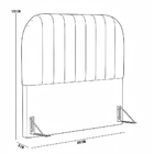 Cabeceira Cama Box Queen Estofada Orgânica 160cm Alice W01 Li