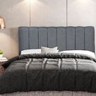 Cabeceira Cama Box Queen Painel 160 Cm Dubai W01 Linho Chumbo