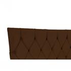 Cabeceira Cama Box Queen Plus 160cm Suede Marron Chocolate