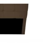 Cabeceira Cama Box Queen Slim 160cm Suede Marron Chocolate