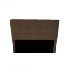 Cabeceira Cama Box Queen Slim 160cm Suede Marron Chocolate