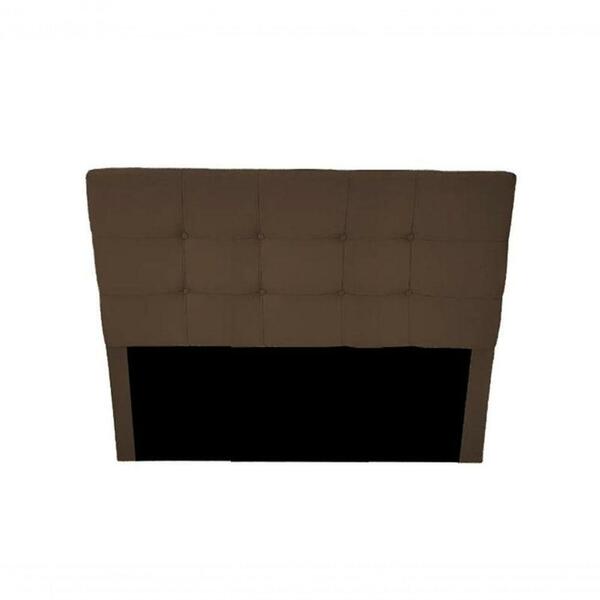 Cabeceira Cama Box Queen Slim 160cm Suede Marron Chocolate