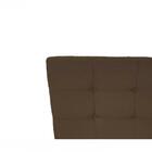 Cabeceira Cama Box Queen Slim 160cm Suede Marron Chocolate