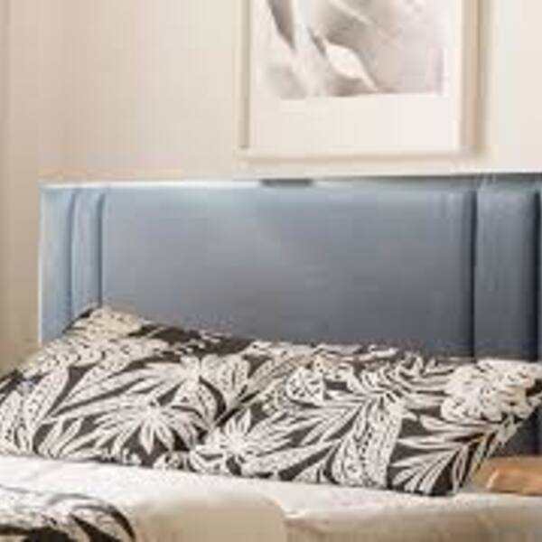 Cabeceira Cama Box Siena Corino Cinza King 195x60 Rbl