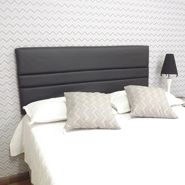 Cabeceira Cama Box Siena Corino Preto Queen 160x60 Rbl