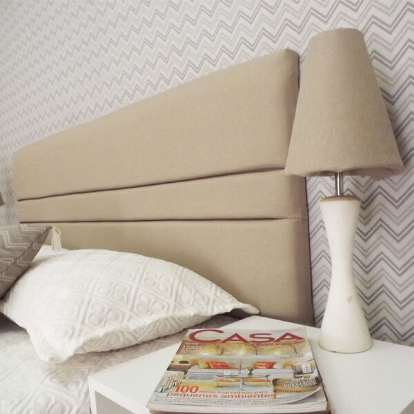 Cabeceira Cama Box Siena Linho  Bege - Queen 160x60 Rbl