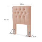 Cabeceira Cama Box Solteiro 0,90 Capitonê Estofada Ws Mobilia