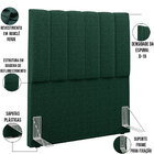 Cabeceira Cama Box Solteiro 100 Cm Dália W01 Bouclê Verde - L