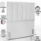 Cabeceira Cama Box Solteiro 100 Cm Dália W01 Facto Branco - L