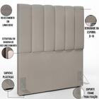 Cabeceira Cama Box Solteiro 100 Cm Dália W01 Linho Bege - Lya