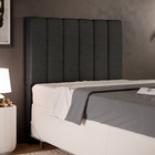 Cabeceira Cama Box Solteiro 100 Cm Dália W01 Linho Chumbo - L
