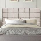 Cabeceira Cama Box Solteiro 100 Cm Mariana Veludo Bege