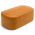 Cabeceira Cama Box Solteiro 100cm Lanna Com Puff Recamier Doh