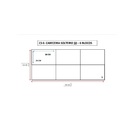 Cabeceira Cama Box Solteiro 10 Blocos Alce Couch Linho Cinza