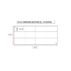 Cabeceira Cama Box Solteiro 12 Blocos Alce Couch Facto Cinza